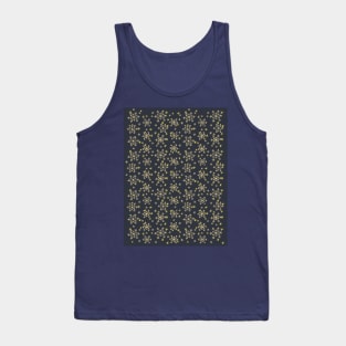 Snowflakes Pattern - Midnight Blue Tank Top